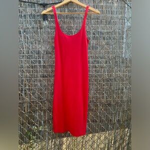 Forever 21 Form Fitting MIDI Red Dress / M
